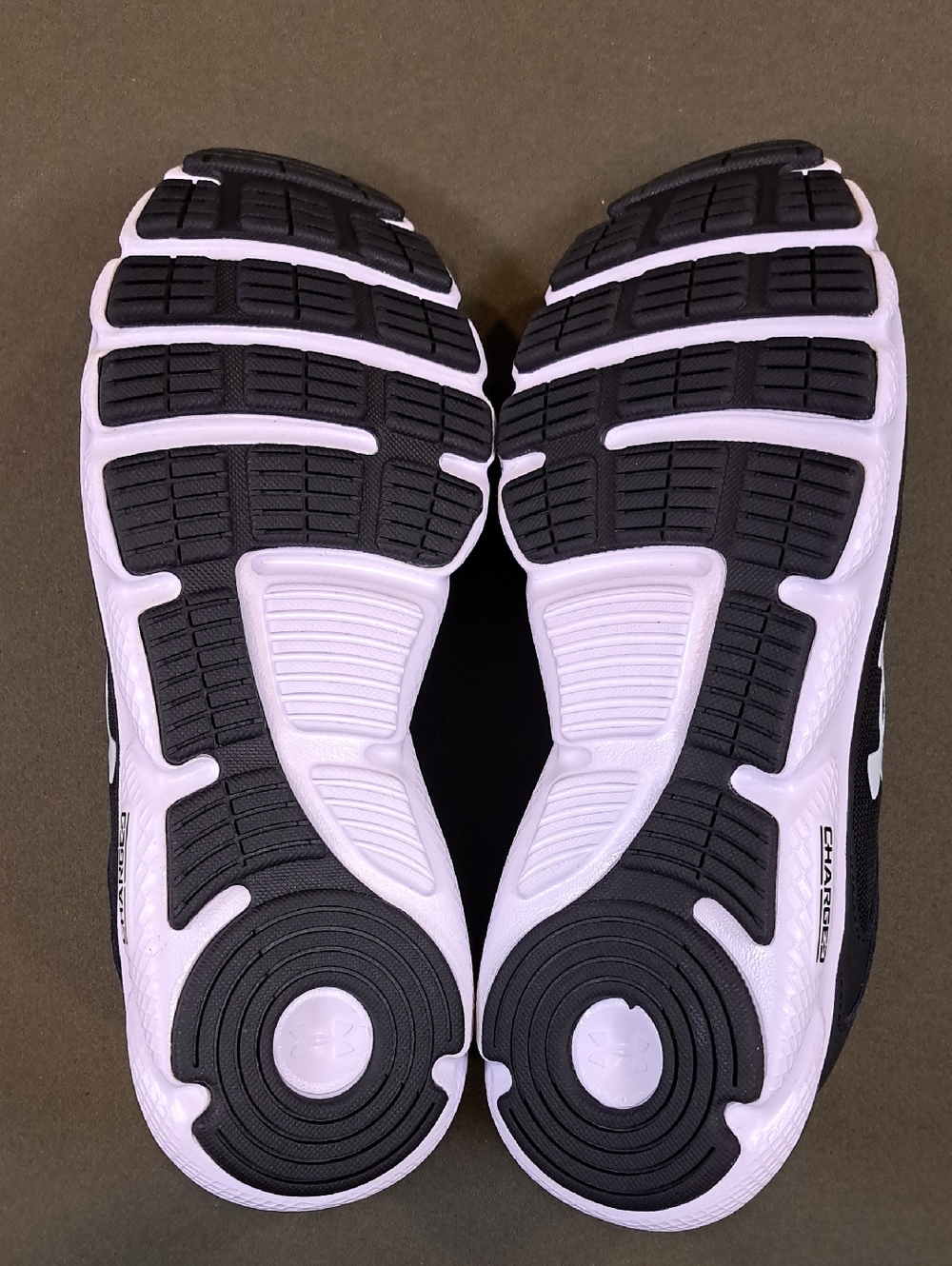 Under Armour Charged Assert 9 Running Shoes - Color: Black/White - Size: 9.5 - Picture 8 of 9